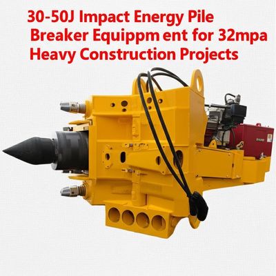 เครื่องทุบเสาเข็มไฮดรอลิกพร้อมพลังงานกระแทก 30-50J แรงดัน 32mpa และอัตราการไหลของน้ำมัน 200L/min สำหรับโครงการก่อสร้างขนาดใหญ่