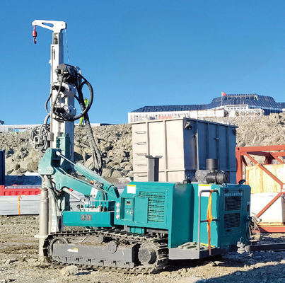 SK666 เครื่องเจาะเสาเข็มขนาดเล็ก พร้อมเส้นผ่านศูนย์กลางรู 115-500 มม. ข้อมูลจำเพาะของก้านเจาะ 76/89/102/114 และค้อน 4/5/6/8/10/12 สำหรับการเจาะงานวิศวกรรมความแม่นยำสูง