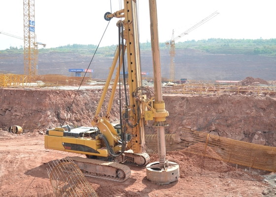 งานก่อสร้างอุปกรณ์ระดับมืออาชีพ ระบบไฮดรอลิกครบวงจร CAT Chassis Piling Rig Soilmec