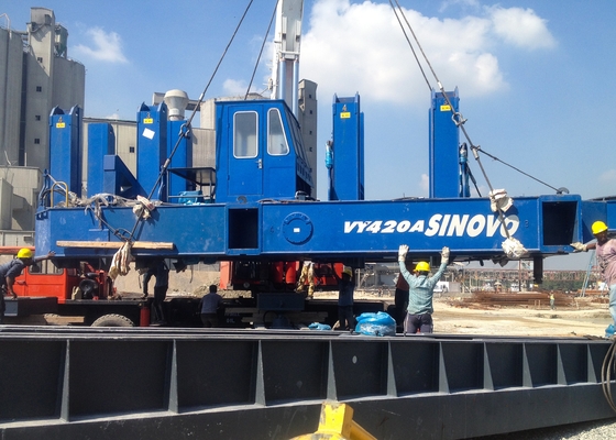 สีฟ้า VY120A การก่อสร้างใบพัด Static Hydraulic Static มีประสิทธิภาพสูง