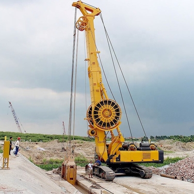 80m ความลึก Trench 261kw ไฮดรอลิกไดอะแฟรมกำแพงคว้าสำหรับการก่อสร้าง