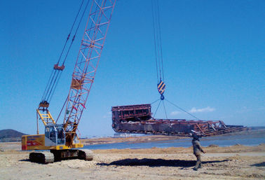 CQUY800 เครนตีนตะขาบไฮดรอลิค 80Ton Lattice Boom Crane /Max Boom Length13-58m